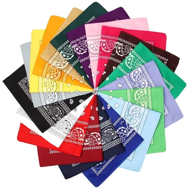 Handkerchief Cotton Men - 1/4 Stück Männer Frauen Bandana Haarband