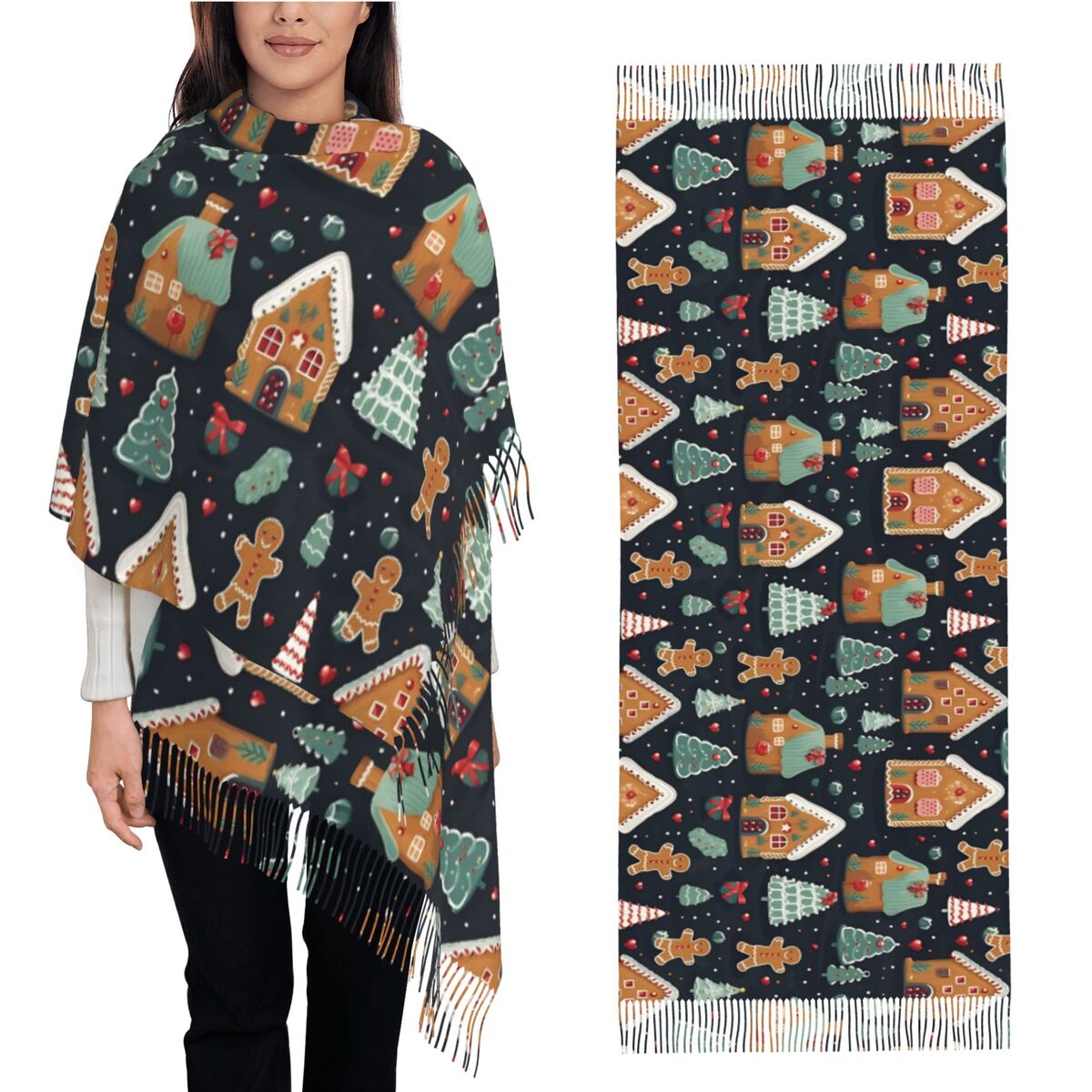 Christmas Delight – skurrile L – Pashmina Wrap Large Bewertung und Preis