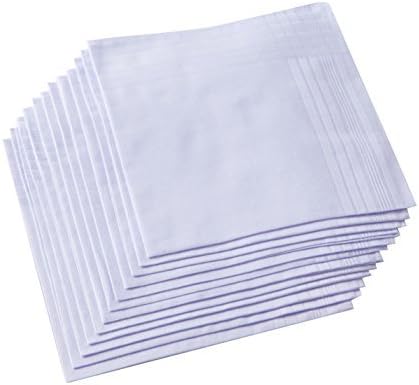 Reinweißes Herren-Taschentuch  – Handkerchief Cotton Men Bewertung und Preis