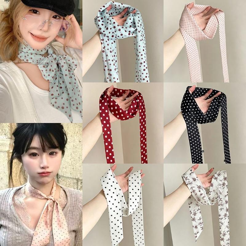 Seidenschal mit gepunktetem Bl – Head Wrap Turban Bewertung und Preis