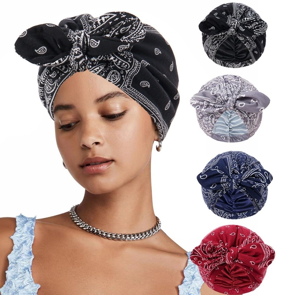 Satin-gefütterter Bandana-Turb – Bow Tie Pre Tied Bewertung und Preis